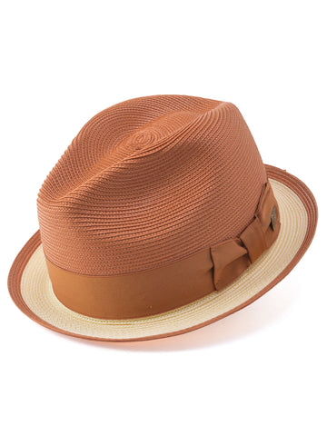 Dobbs Theadore Milan Straw Fedora Hat (Size Small Only)