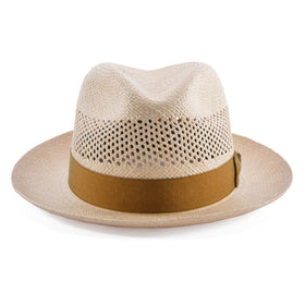 Stetson The Moor Panama Straw Fedora Hat with Box - 0