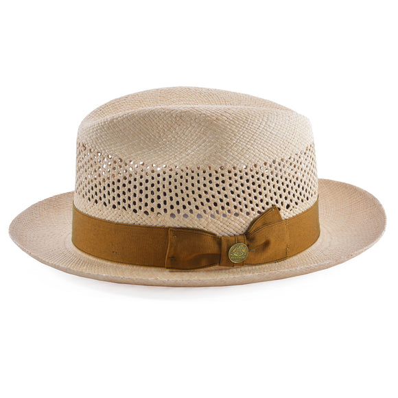Stetson The Moor Panama Straw Fedora Hat with Box