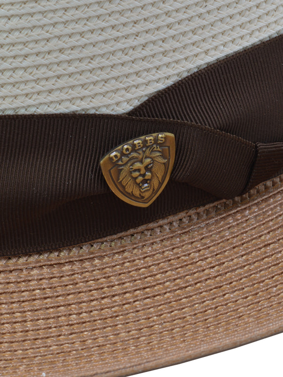 Dobbs Florentine Milan Toledo Straw Hat in Beige