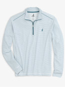 Johnnie-O Homan 1/4 Zip Pullover in White-1