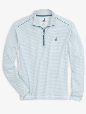 Johnnie-O Homan 1/4 Zip Pullover in White